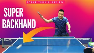 SUPER Backhand Against Backspin  Table Tennis Tutorial  Table Tennis Review [upl. by Carlota]