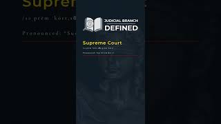 Judicial Branch Defined  Supreme Court [upl. by Acnairb545]