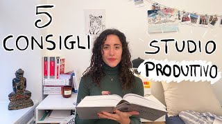 5 consigli per una sessione di studio produttiva I come rimanere concentrati [upl. by Tonnie250]