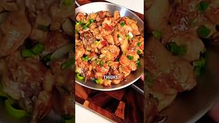 BiteSized Braised Chicken Thighs LowFat HighProtein Recipe [upl. by Enellij202]