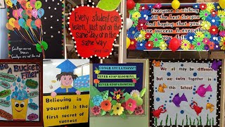 Preschool Motivational bulletin board decoration ideasManners board decorationEducational boards [upl. by Ahso408]