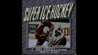 Super Ice Hockey no SNES emulador [upl. by Issirk]