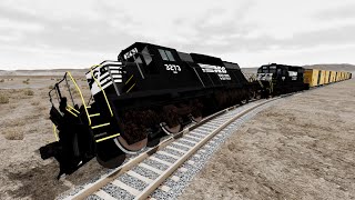 Realistic Train Crashes 41  BeamngDrive [upl. by Silera]