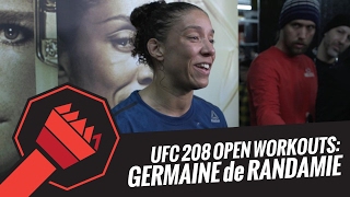 UFC 208 Germaine de Randamie open workout scrum [upl. by Nevile346]