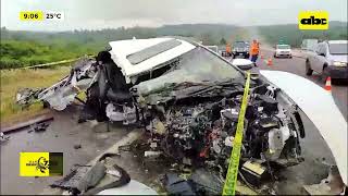 Fatal accidente en Caacupé murieron un niño y su abuela [upl. by Noj]