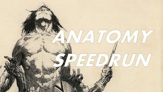 FRAZETTA BRIDGMAN CHALLENGE  ANATOMY SPEEDRUN [upl. by Eiramlirpa507]