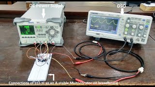 Astable Multivibrator using 555 timer IC [upl. by Shutz]