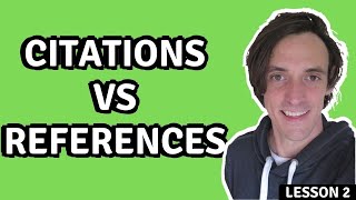 Citations vs References Whats the Difference [upl. by Kinelski]