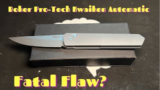 I should have believed the reviews Boker Plus Pro  Tech Kwaiken Automatic Knife Review [upl. by Weiser]