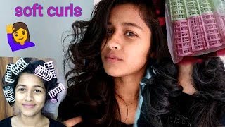 HOW TO USE MEDIUM HAIR ROLLER TO CURL HAIR WITHOUT HEAT [upl. by Charline]