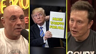 Elon Gives His Opinion On Trumps Tariff Plan  Joe Rogan amp Elon Musk [upl. by Eulalia]