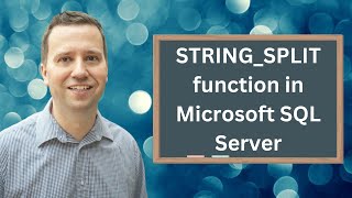 STRINGSPLIT Splitting strings into multiple rows using SQL Server using a delimiter or separator [upl. by Ecissej]