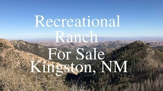 New Mexico Recreational Ranch For Sale in Kingston [upl. by Nordin390]