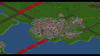 OpenTTD  City Growth [upl. by Aivart]