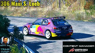 TEAM RRP RITY 74 assettocorsa 4k 306 MAXI S loeb Rally Racc CatalunyaCosta Daurada [upl. by Oates]