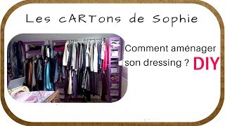 DIY CARTON  Comment aménager un dressing [upl. by Yesak]