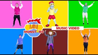 The Warm Up Song  Kids Exercise Videos  The Mini Monstars [upl. by Haily]