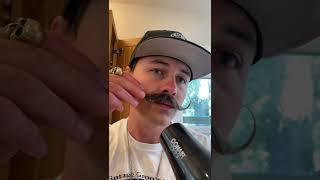 How To Style Your Mustache using Death Grip Extra Strong Extra Tacky Mustache Wax [upl. by Doscher]