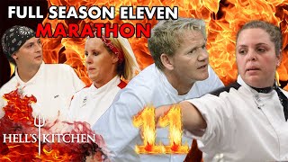 Turn It Up To ELEVEN  Hells Kitchen Full Season 11 Marathon [upl. by Ynaffat]