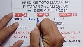 PREDIKSI TOTO MACAU HARI INI 10 DESEMBER 2024  BOCORAN TOTO MACAU HARI INI  RUMUS JITU TOTOMACAU [upl. by Inej]