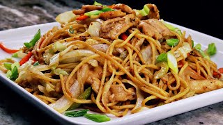 Chicken Lo Mein Recipe  Easy delicious and Healthier [upl. by Neelasor15]