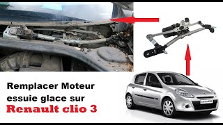 Changer moteur essuie glace Renault Clio 3 avant [upl. by Eladroc]