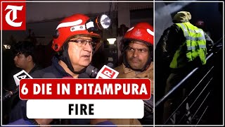 Hours after fire in Delhi’s Pitampura leaves 6 dead police register FIR [upl. by Ahsiliw]