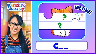 Guess the Item Puzzle from AZ  Alphabet Surprise Puzzle and Sound Solving Game with Miss V [upl. by Haney870]