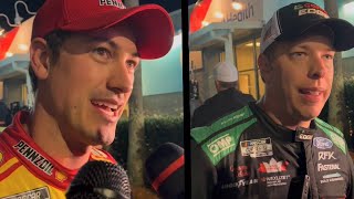 Brad Keselowski And Joey Logano React To The Big One At Daytona [upl. by Almund]