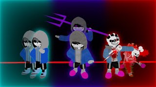 Mirrored Insanity DustInsanityGlitchtale Sans Showcase  UTUltimate Soul Ops Boss Rush [upl. by Doig]