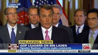 CNN Politicians react Bin Laden death important moment [upl. by Allix]