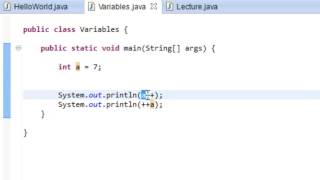PROGRAMMER EN JAVA Débutant  17  Lincrémentation et la décrémentation [upl. by Packer919]
