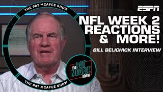 Bill Belichick’s IMPRESSED with Saints talks Bears offensive struggles amp more  The Pat McAfee Show [upl. by Chico]