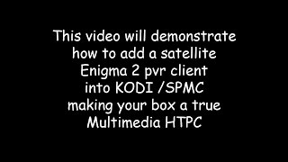 Vu  Enigma2 client set up in Kodi [upl. by Aicad]