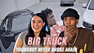 YoungBoy Never Broke Again  Big Truck Official Music Video REACTION [upl. by Yamauchi]