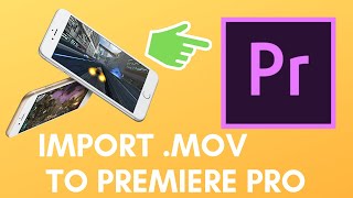 How to import mov iPhone video to Premiere Pro SOLVED quotCodec missing or unavailablequot [upl. by Clere]