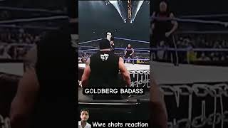 GOLDBERG 🧑‍🦲VS BROCK LESNAR 🐺  GOLDBERG ENTRANCE 😈 wwe attitude brocklesnar goldberg viral [upl. by Mayhs971]