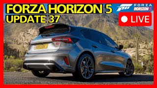 Forza Horizon 5 LIVE  Update 37  ALL Cars And New Tracks [upl. by Ynhoj]