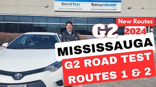 Mississauga G2 Road Test Route  Full Route  New G2 Driving Test Routes 2024 [upl. by Blader865]