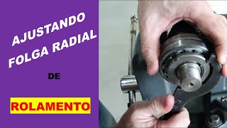 AJUSTANDO FOLGA RADIAL DE ROLAMENTO [upl. by Dearr]