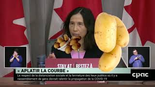 Theresa Tam  LÂCHE PAS LA PATATE covid19 [upl. by Noxid11]