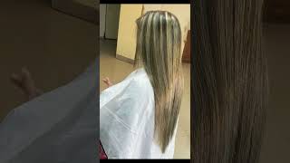 Highlights with glass hair treatmenthair transformation🔥😱😱highlightslowlightshairdyetrend [upl. by Matilda]