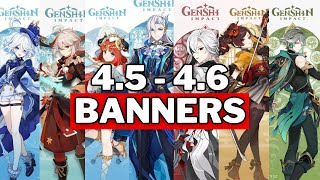 UPDATE VERSION 45  46 BANNERS ROADMAP  Genshin Impact [upl. by Hertha]