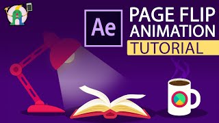 Page Flip Animation Tutorial In After Effects [upl. by Amlez]