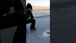 My Best Catch Yet  Ice Fishing For Walleye [upl. by Sidnee]