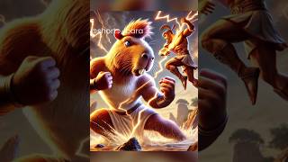 A cute capybara Greek mythology Jupiter story shorts cute hero ai capybara [upl. by Asenab947]