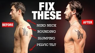 How to Fix Your Posture in 4 Moves PERMANENTLY [upl. by Tnomad]