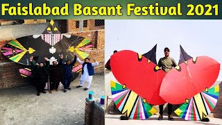 Basant Festival Faislabad With Big Kites  Kite Festival 2021 [upl. by Lucas]