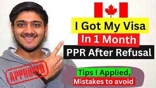 PPR after Refusal  Process After REFUSAL of CANADA  Canada student Visa Rejection  Refusal to PPR [upl. by Nirrol600]