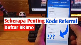 Cara isi Kode Referral Daftar BRImo amp Penyebab Tidak Bisa Lanjut ✔ [upl. by Dex]